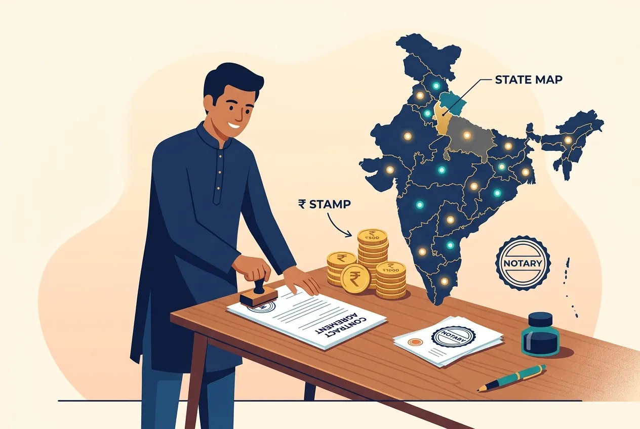 Contract Agreement Stamp Duty Rates in India: State-Wise Guide