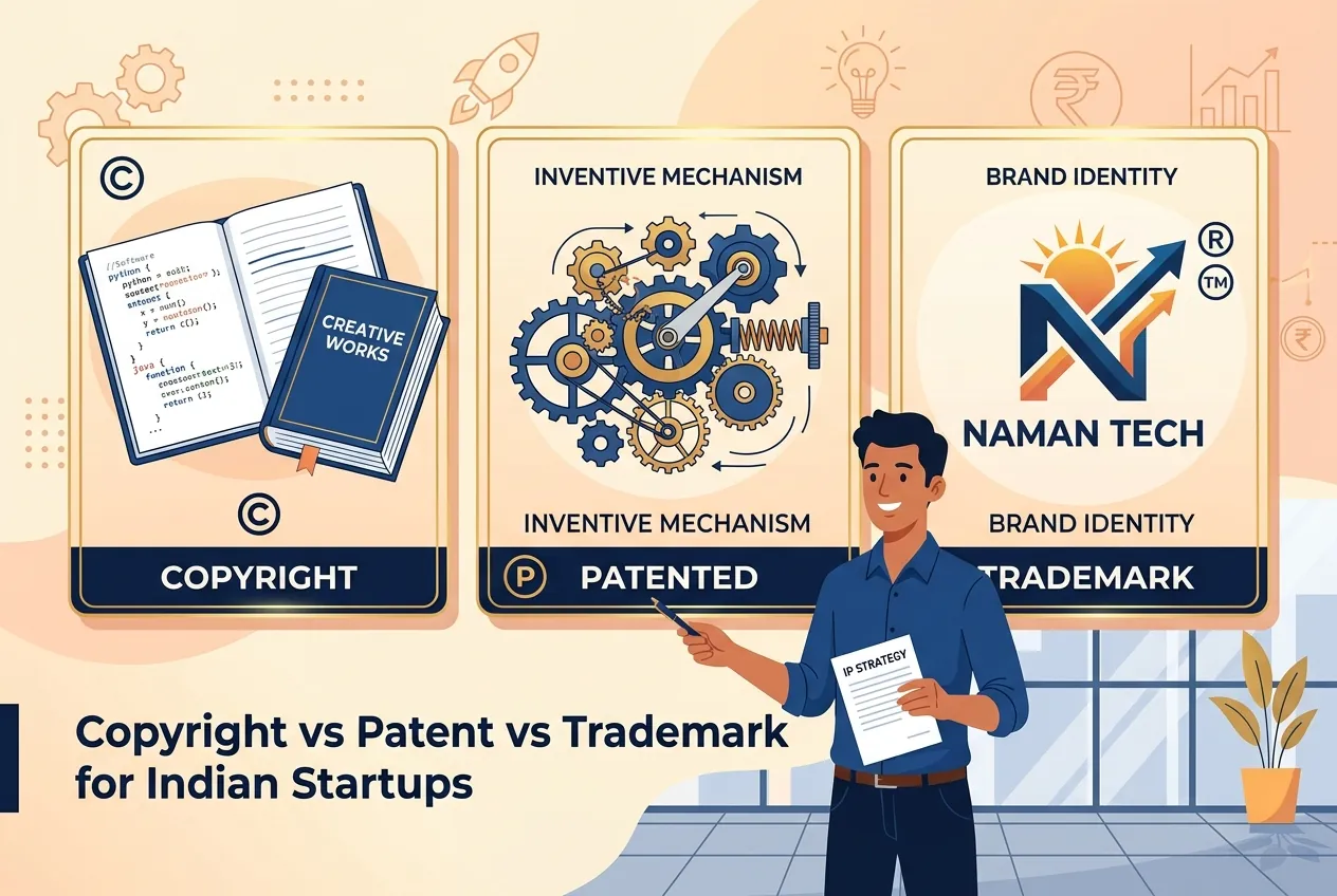 Copyright vs Patent vs Trademark