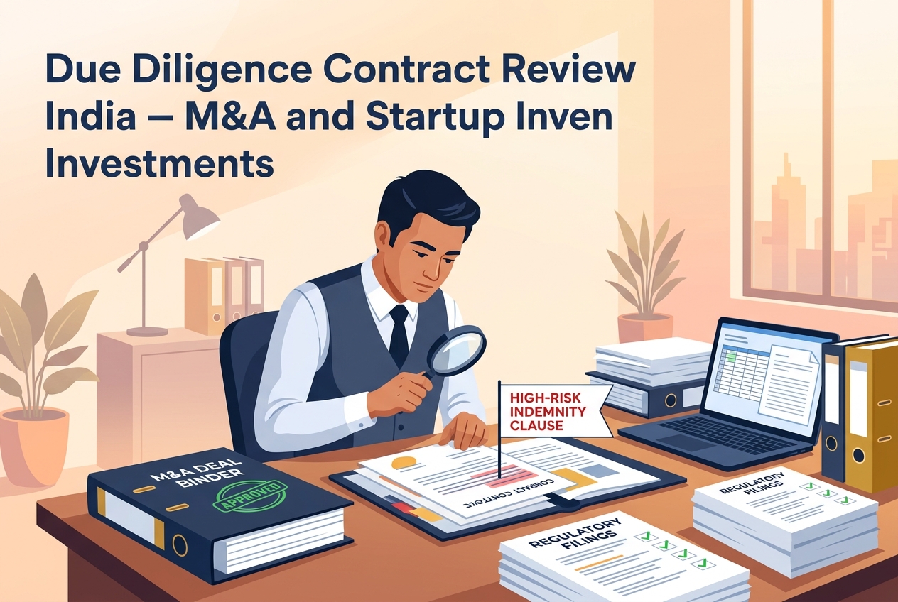 Due Diligence Contract Review India M&A and Investments