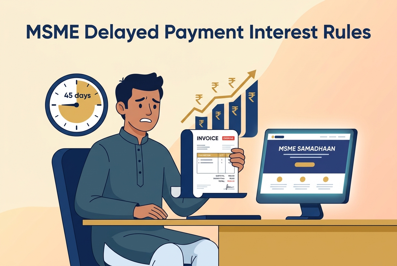 MSME Delayed Payment Interest Rules India