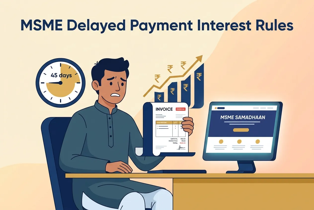 MSME Late Payment Interest Rate: Rules, 45-Day Limit & Section 43B(h)